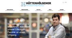 Desktop Screenshot of huettenhoelscher.de