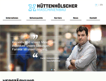 Tablet Screenshot of huettenhoelscher.de